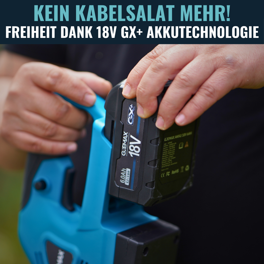 GJEMAX AKKU-HECKENSCHERE 18V | 52 CM